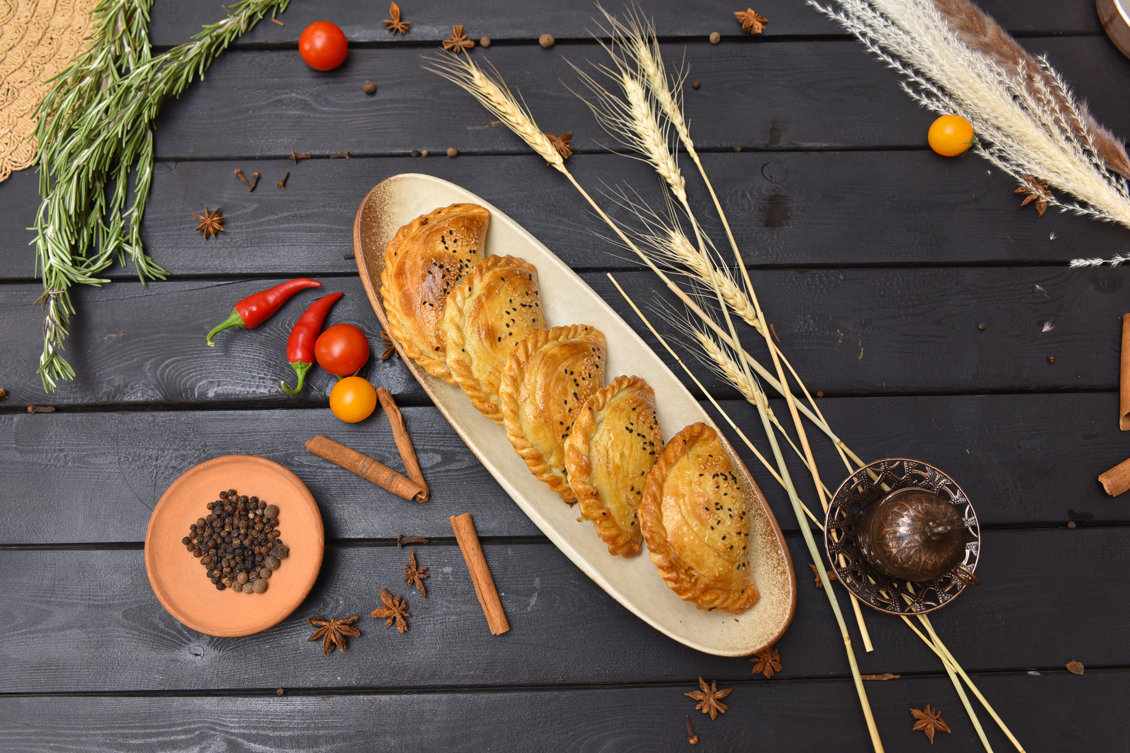 Самыс с курицей и сыром